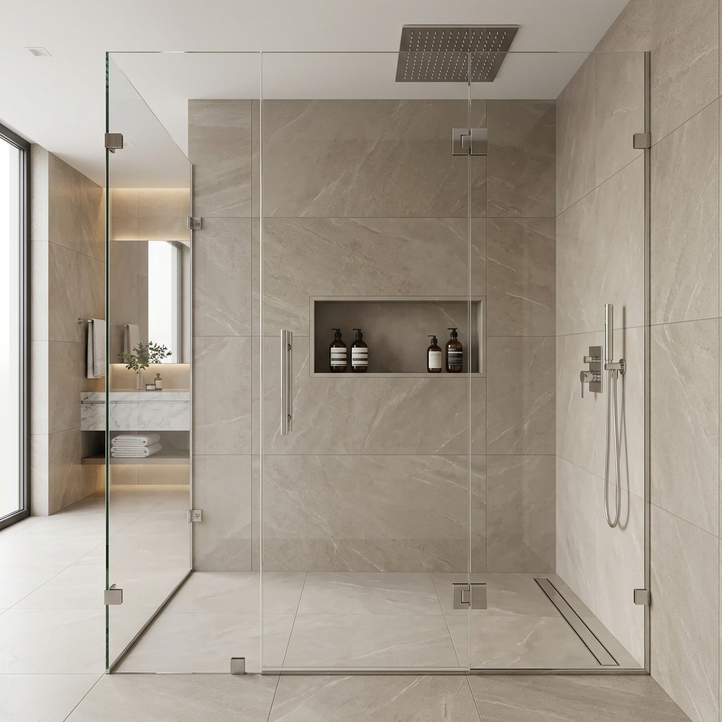 Bathroom Remodel Littleton CO - Modern Walk-In Shower